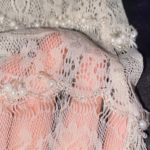 🧚‍♀️3for50$ Vintage lace beaded shirt - Picture 7 of 9